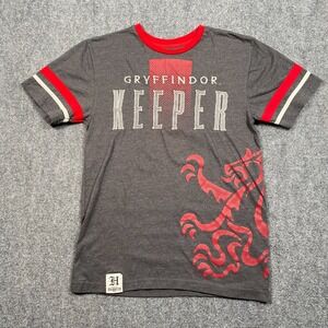 Universal Studios Harry Potter Embroidered Gryffindor Keeper Shirt Small‎